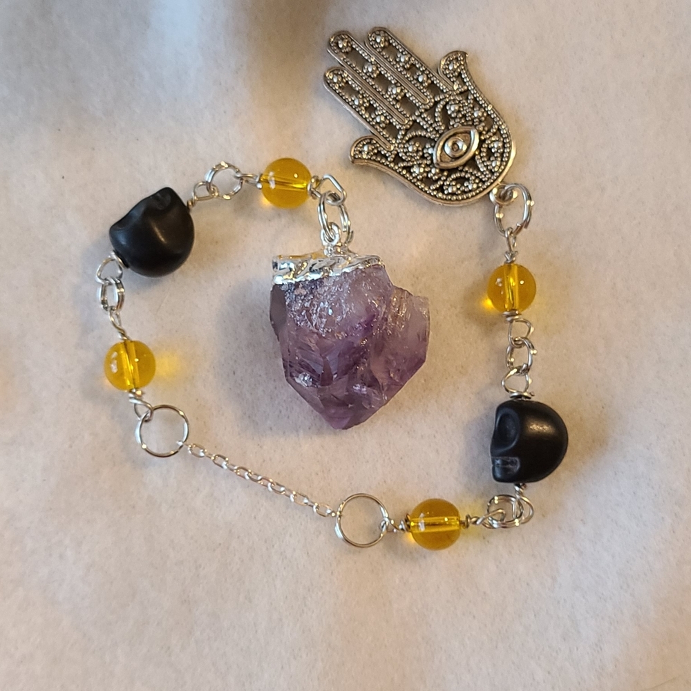 Amethyst and Citrine Pendulum!